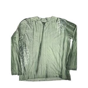 Green Pollution Y2K with Hardware Long Sleeve Shirt ~New S-2XL~